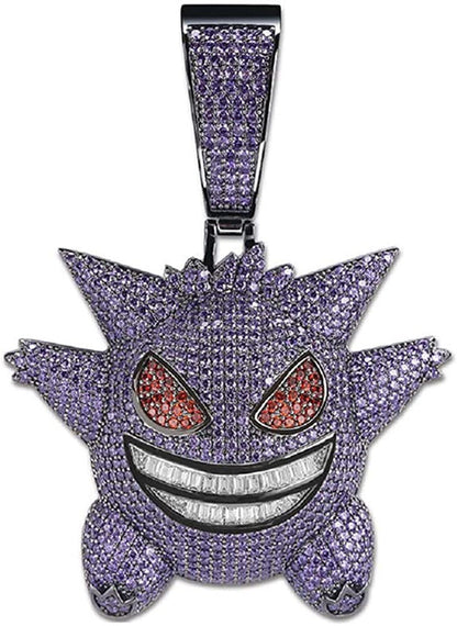 Jewelry Exquisite Big Bubble Cartoon Pendant Hip Hop Fully Iced Out Simulated Di