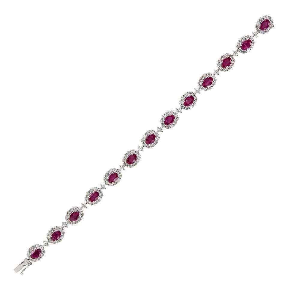 Classic Ruby Diamond Bracelet