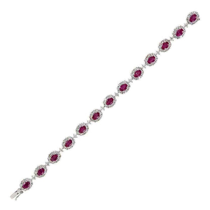 Classic Ruby Diamond Bracelet