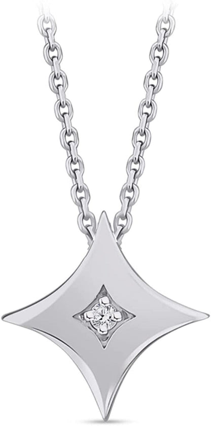 Pendant Necklaces - 0.01 to 0.16 Carat Certified Diamond Jewelry with G Color, S