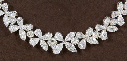 DIAMOND NECKLACE MULTI-SHAPE DIAMOND SET PRETTY DIAMOND NECKLACE SET DIAMOND