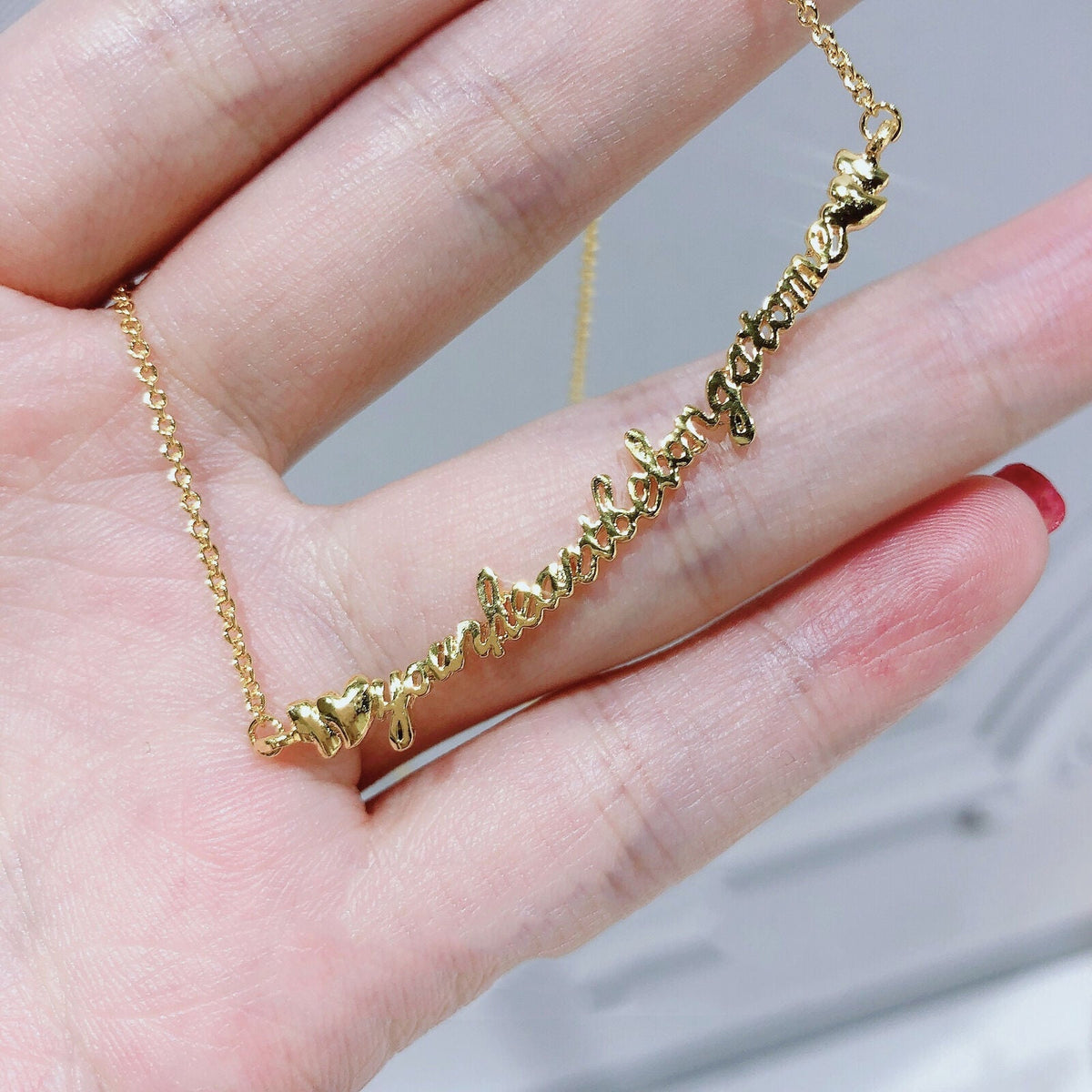 English Nonsense Necklace Letter Smile