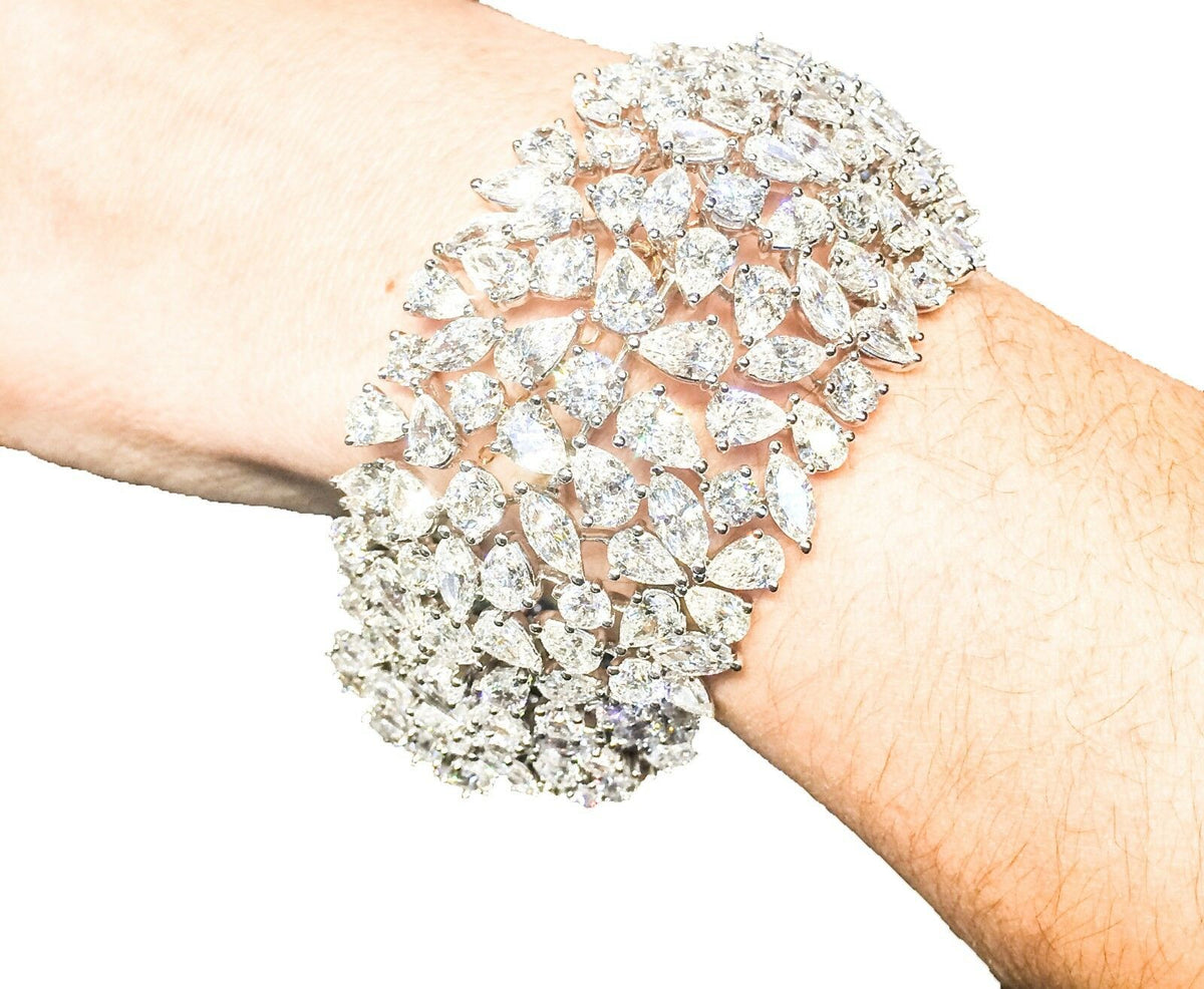 Diamond Round brilliant set Marquise shape set Pear shape 100% natural bracelet