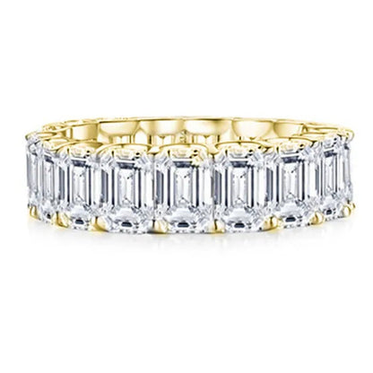 Personality Stackable Wedding Bands for Women Fashion 925 Sterling Silver Diamon