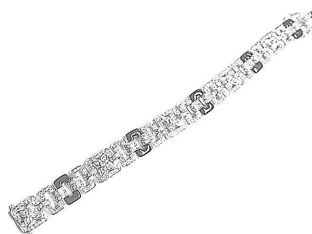 DIAMOND BLACK ENAMUEL BRACELET