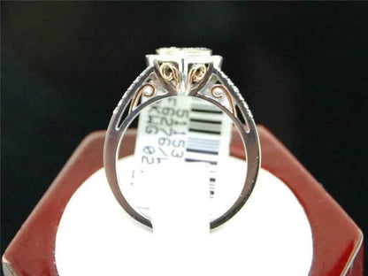Luxurious Exquisite Fashion Solid 925 Sterling Silver Natural Heart White Sapphi