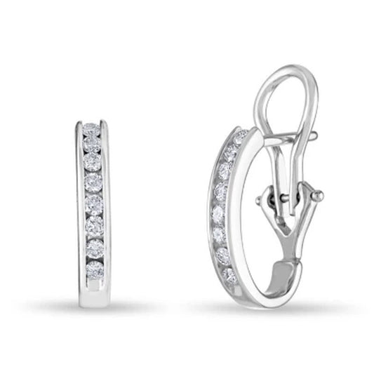 0.23 CT. TW. Diamond Earrings in 14K White Gold (H-I, I1)