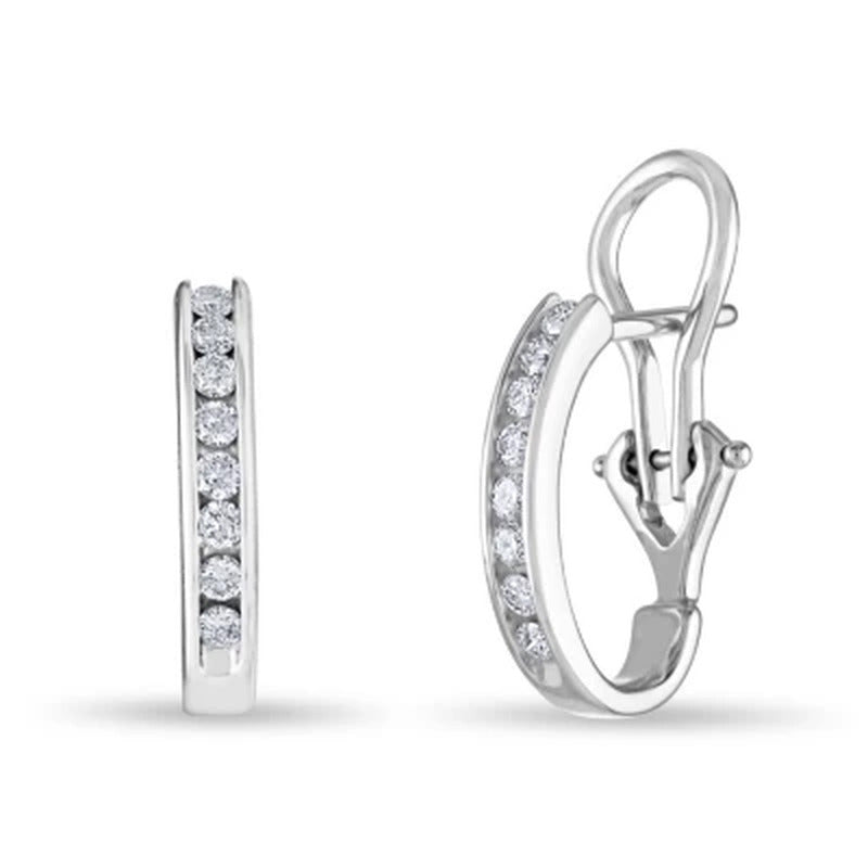 0.23 CT. TW. Diamond Earrings in 14K White Gold (H-I, I1)