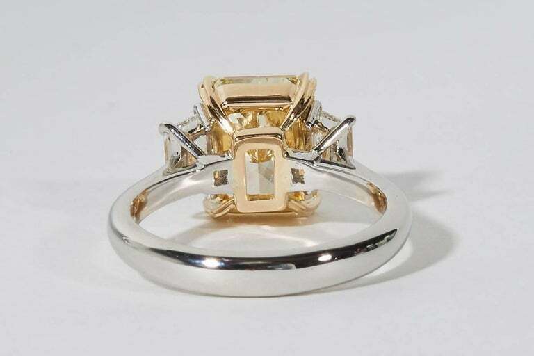 GIA Certified Fancy Yellow Diamond Engagement Ring