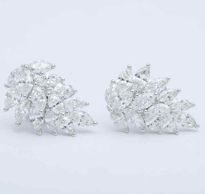 Diamond Cluster Earring Cuffs