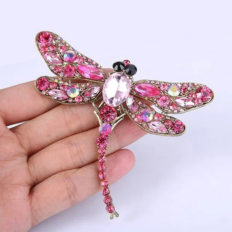 1 PC Women Dragonfly Teardrop Brooch Pin Jewelry for Lady