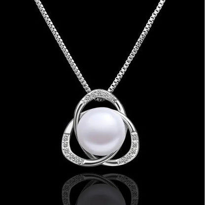 Flowers Bead Inlay Stud Alloy Earrings Necklace Ring Set for Women