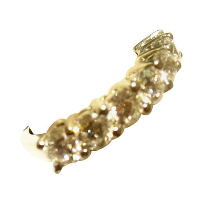DIAMOND SEVEN ROUND BRILLIANT COMMON PRONG SET DIAMOND BAND