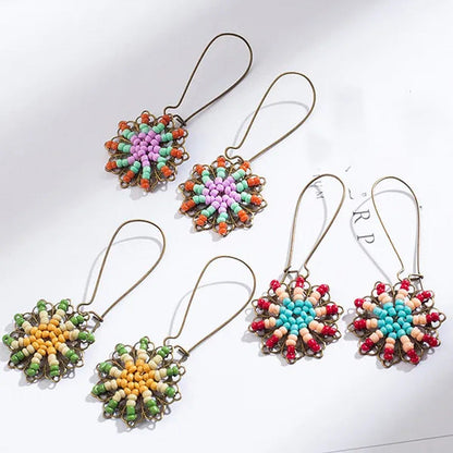 Tassel Earrings Personality Flower Handmade Jewelry
