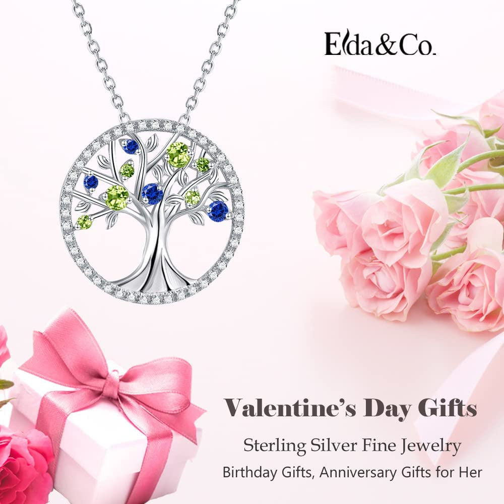 Valentines Day Jewelry Gifts for Her Tree of Life Necklace for Women February Ma