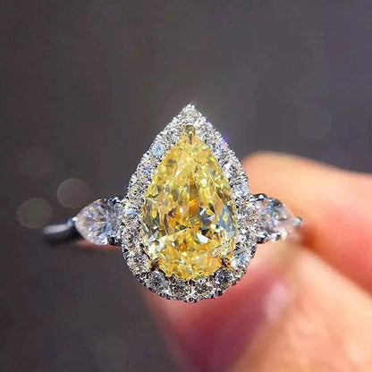 Luxury Natural Gemstones Topaz Sapphire Birthstone 925 Sterling Silver Bride Wed