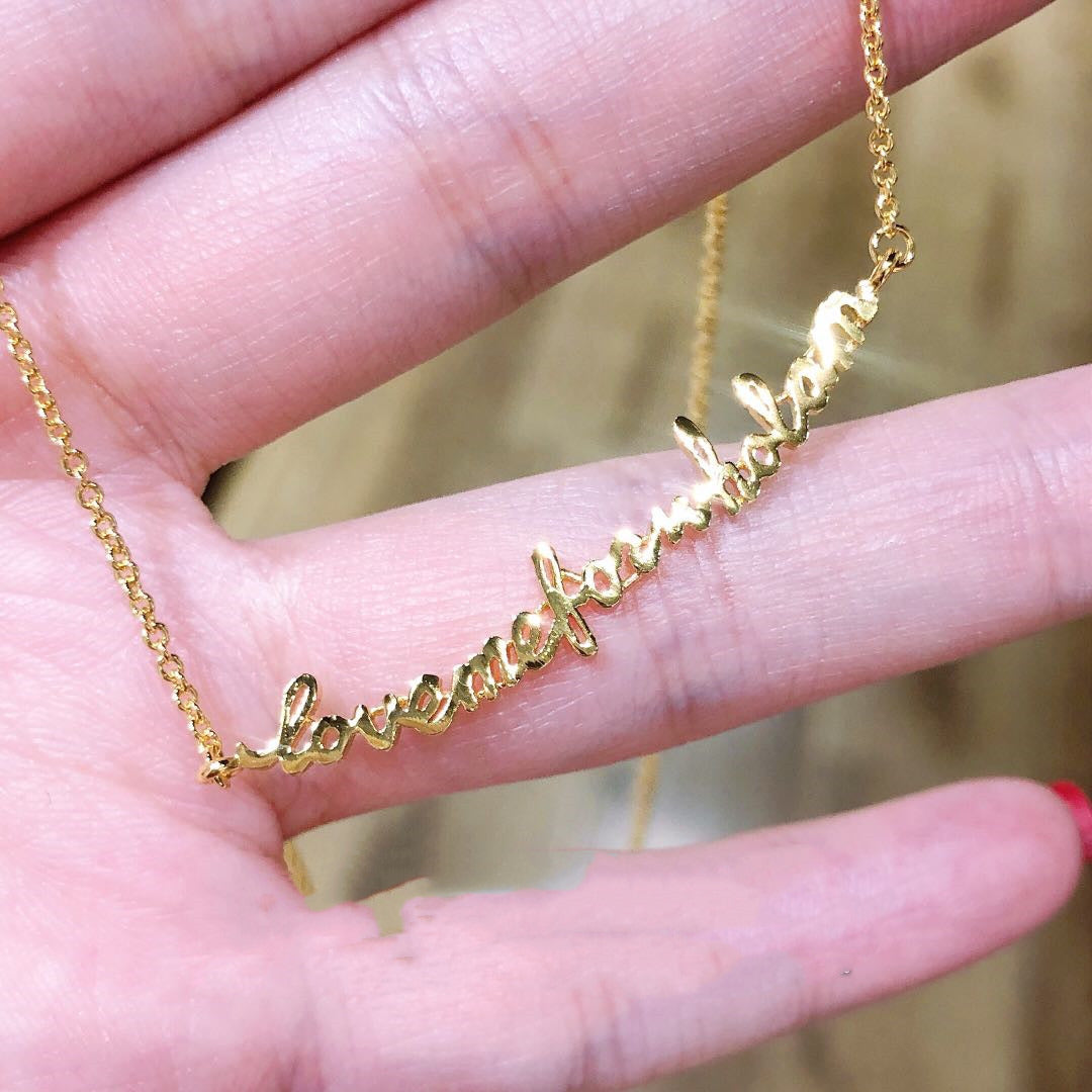 English Nonsense Necklace Letter Smile
