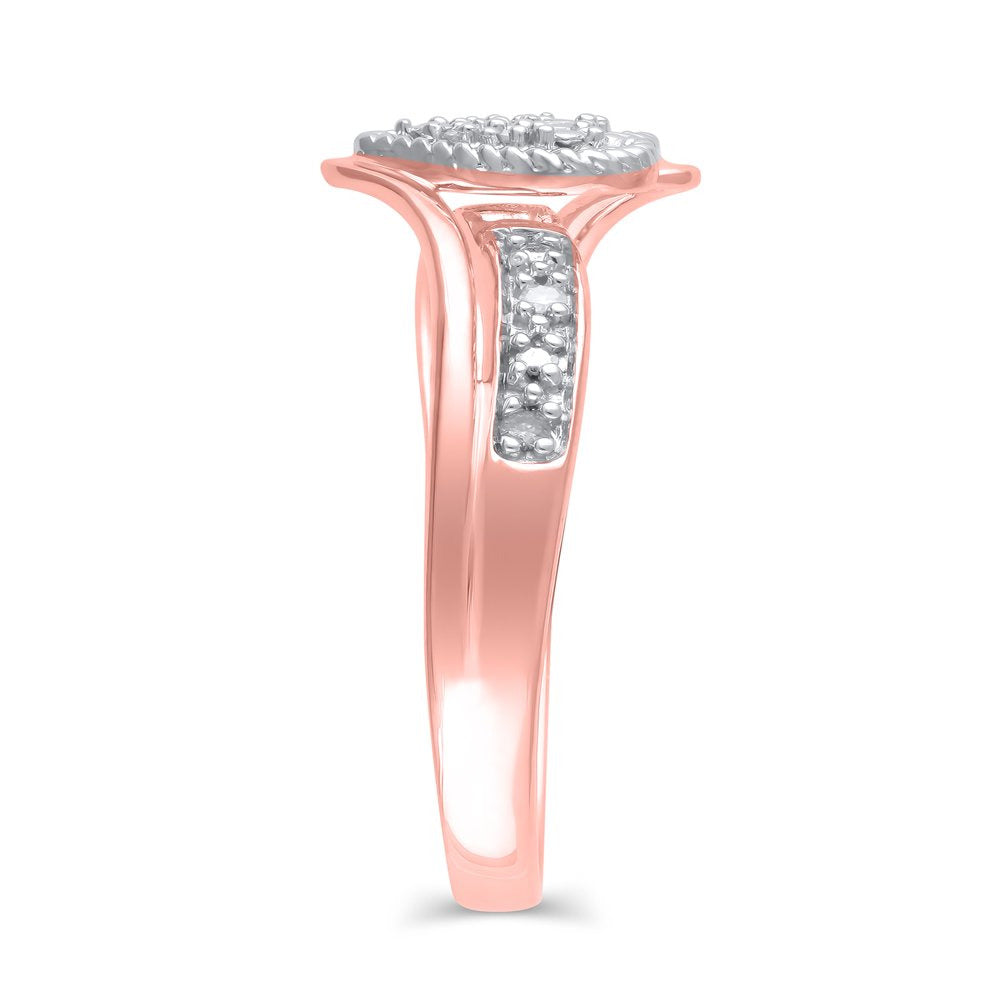 Diamond Accent (I3 Clarity, J-K Color) Hold My Hand Diamond Heart Promise Ring i
