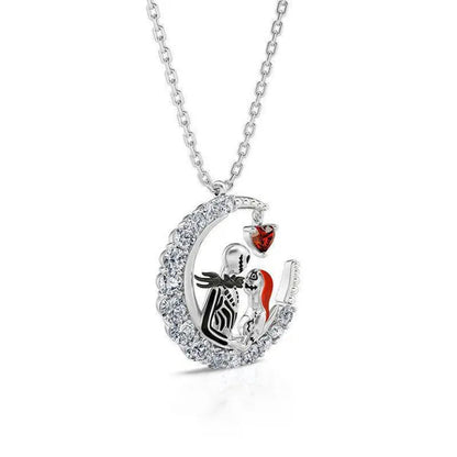 Beautiful Creativity 925 Silver Necklace Eternal Love Retro Skull Partner Neckla