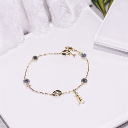 French Light Luxury Design Lucky Fish Tassel Net Red Gold Shell Anklet