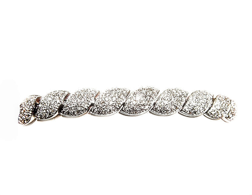 5.40 CT PAVE ROUND BRILLIANT SH DIAMOND LINK BRACELET DIAMOND BRACELET ROUND SET