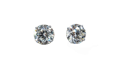 DIAMOND STUD EARRING 4.05 CT TOTAL WEIGHT EARRING