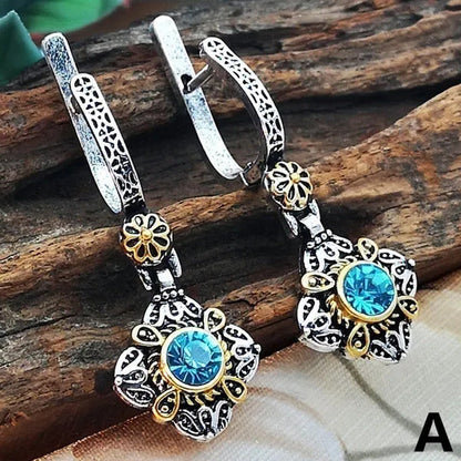 Exquisite Sapphire Earrings Zircon Earrings Dangle Earrings Drop Earrings Diamon