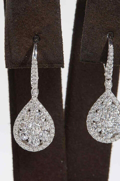 Diamond Drop Dangle Earrings