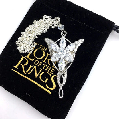 925 Sterling Sliver Wedding Jewelry Lord Princess Arwen Evenstar Pendant