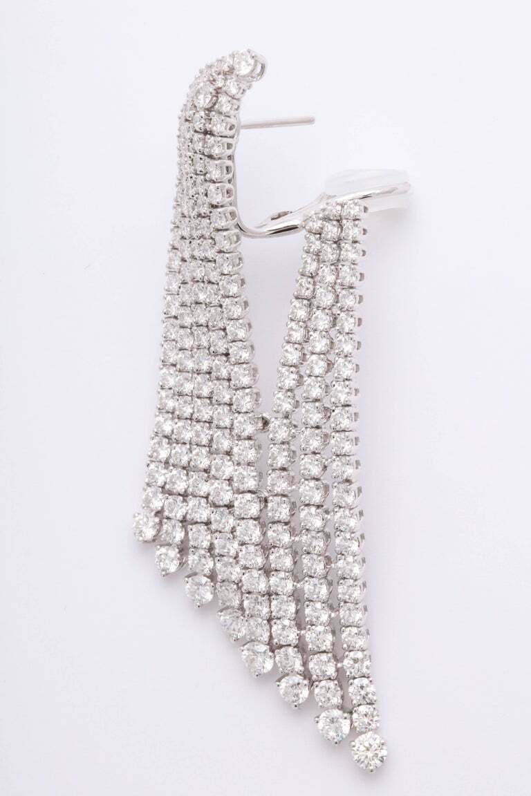 Diamond Dangle Earrings