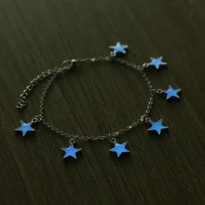 Fashion Anklets for Women Little Star Heart Flower Glow in the Dark Ankle Bracel