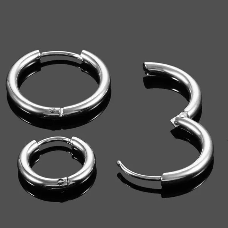 1 Pair Women/Man Stainless Steel Small Hoops Earring Piercing Ear Cartilage