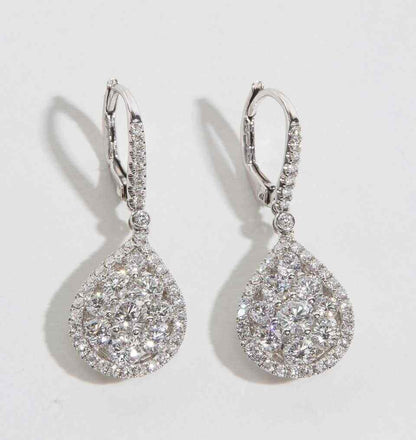 Diamond Drop Dangle Earrings