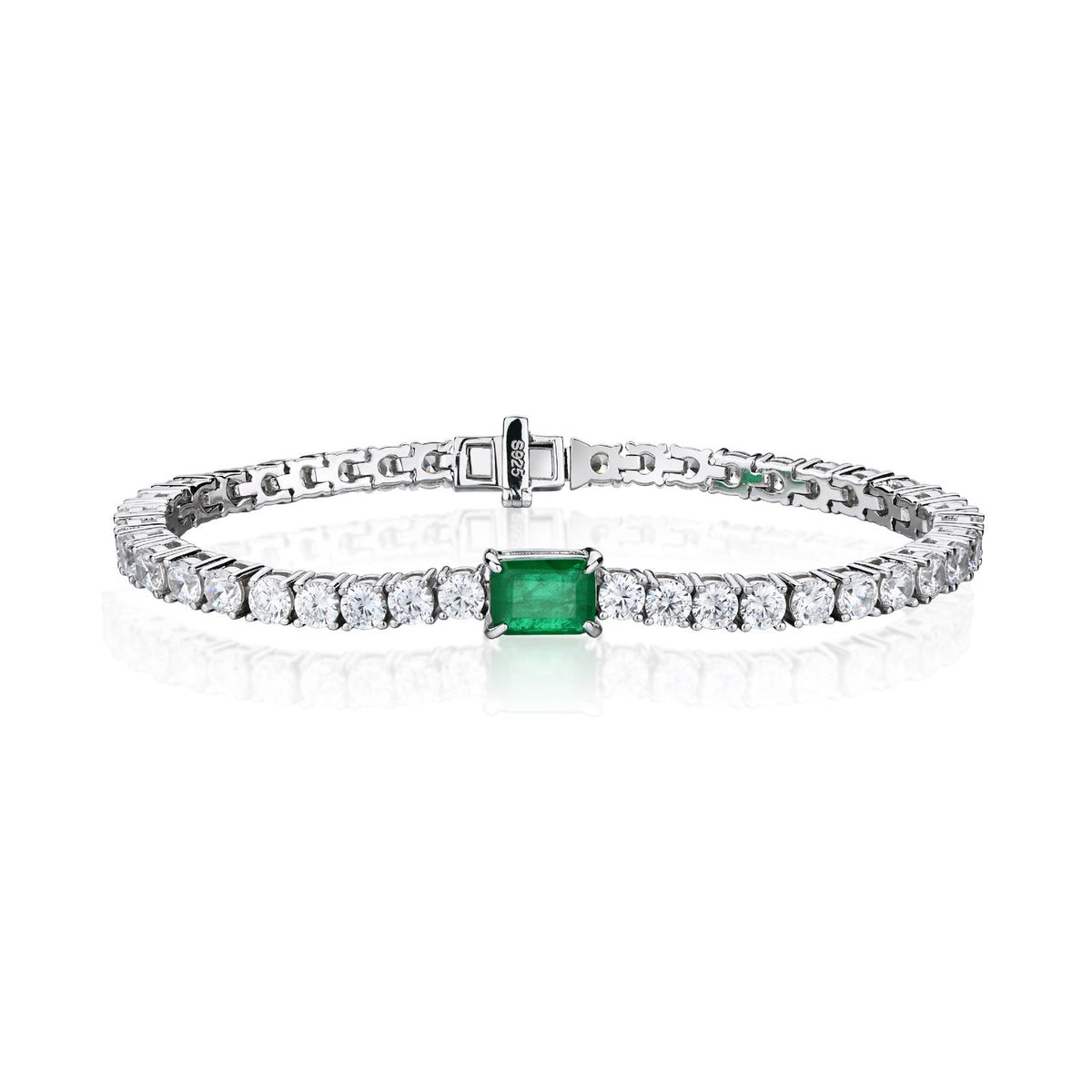 Full Diamond Heavy Emerald Cut Ring