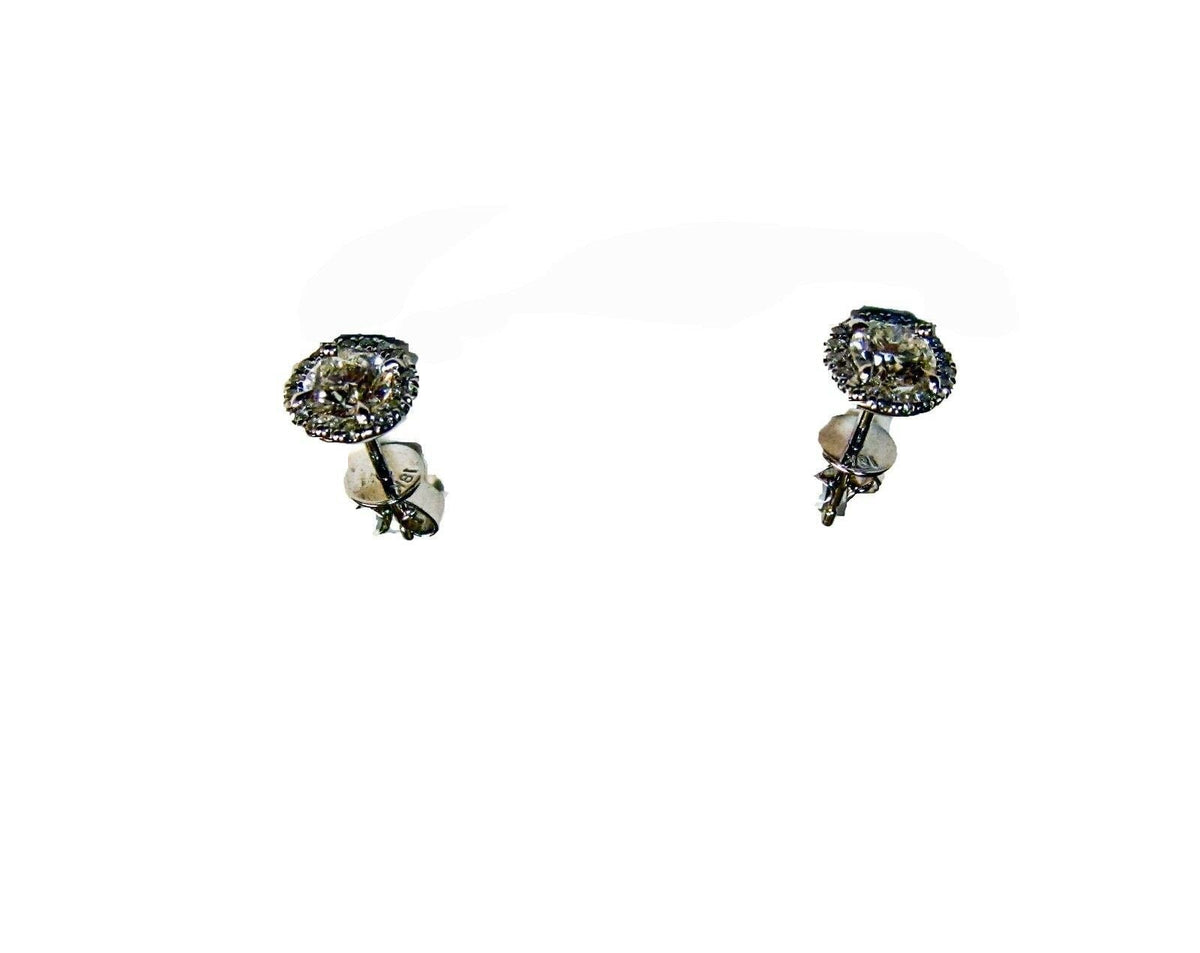 DIAMOND ROUND BRILLIANT SHAPE SET STUD HALO SET DIAMOND