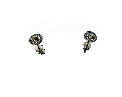 DIAMOND ROUND BRILLIANT SHAPE SET STUD HALO SET DIAMOND