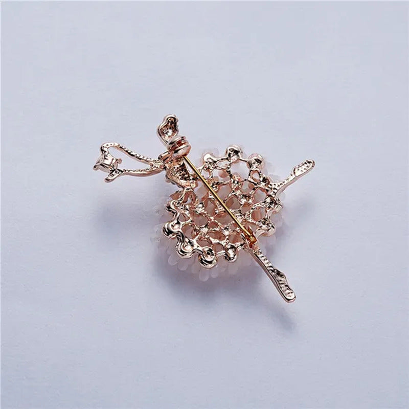 1PC Dancing Ballet Girl Brooch Pin Coat Pin for Women Girl Wedding Bridal Broach
