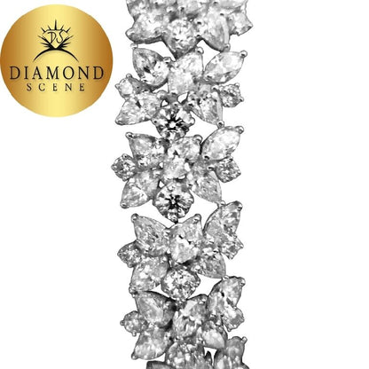 DIAMOND BRACELET FIFTY FOUR ROUND THIRTY SIX PEAR FIFTY FOUR MARQUISE BRACELET