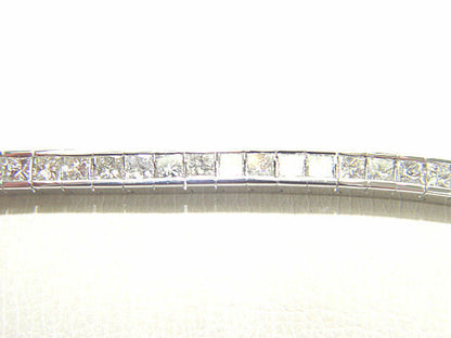 DIAMOND 62 PRINCESS SHAPE CHANNEL SET DIAMOND BRACELET