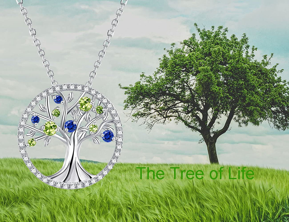 Valentines Day Jewelry Gifts for Her Tree of Life Necklace for Women February Ma