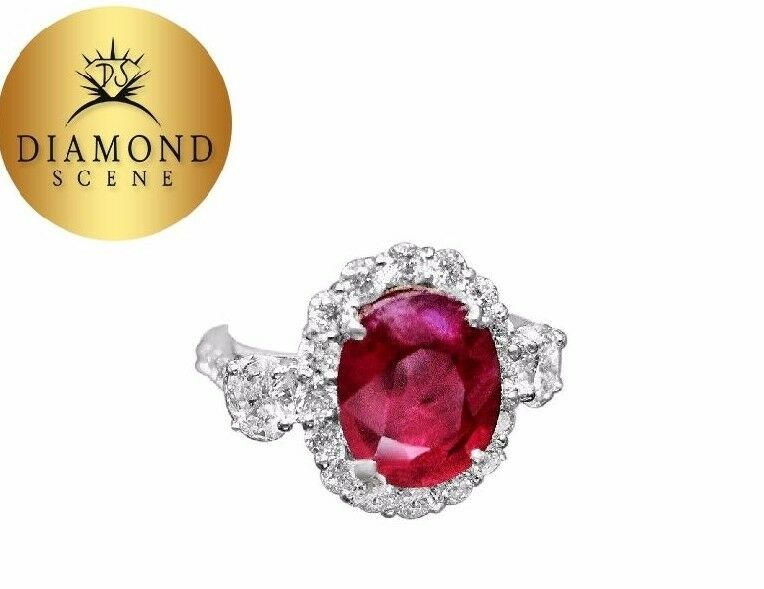 RUBY OVAL SHAPE 11.18MMLX8.81MMWX6.57MMDEPTH DIAMOND