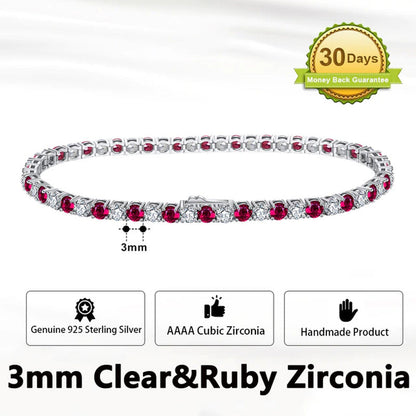 Authentic 925 Sterling Silver Tennis Chain Bracelet Moulding Process