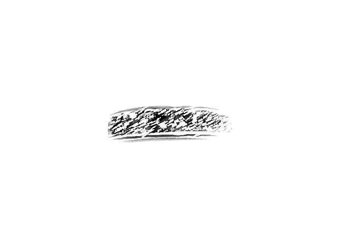 1.41 CT PRINCESS SHAPE DIAMOND PRINCESS 6 STONE DIAMOND BAND 18 K WHITE GOLD