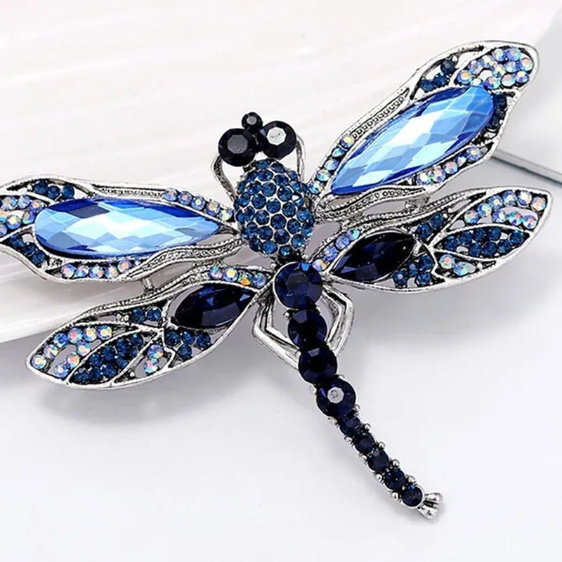 Elegant Dragonfly Brooch Crystal Brooch Pin Beautiful Wedding Accessory Souvenir