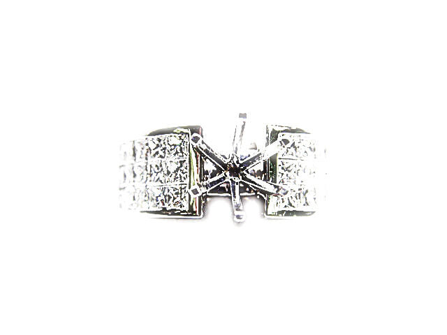 DIAMOND 30 PRINCESS SHAPE INVISIBLE SET 5X3 ROW SETTING