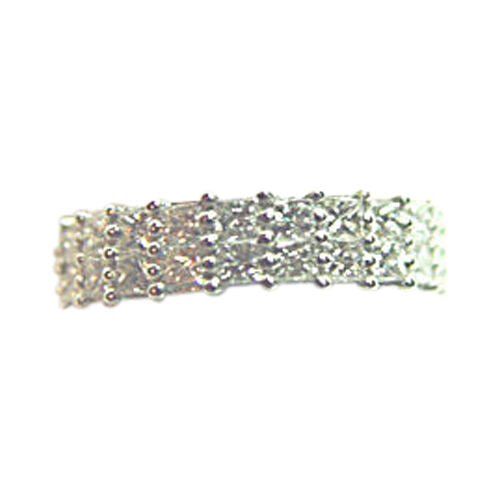 2.95 CT DIAMOND 48 PRINCESS SHAPE DIAMOND G COLOR ETERNITY BAND 18 K WHITE GOLD