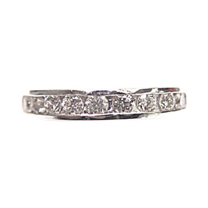DIAMOND ARE SET ALL THE WAY AROUND THE BAND ETERNITY SET DIAMOND