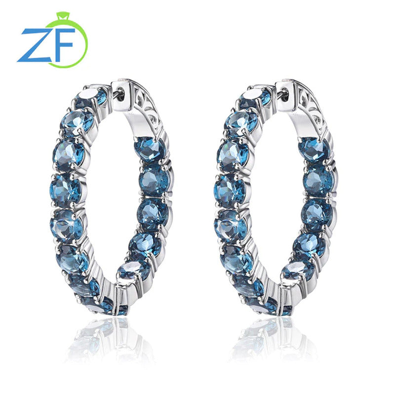925 Silver Clip Earring for Women Natural Peridot 15.5 Carats Real Gem Colorful
