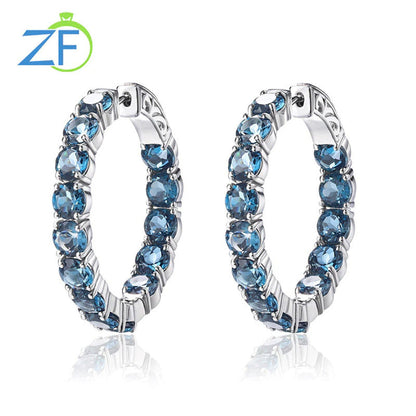 925 Silver Clip Earring for Women Natural Peridot 15.5 Carats Real Gem Colorful