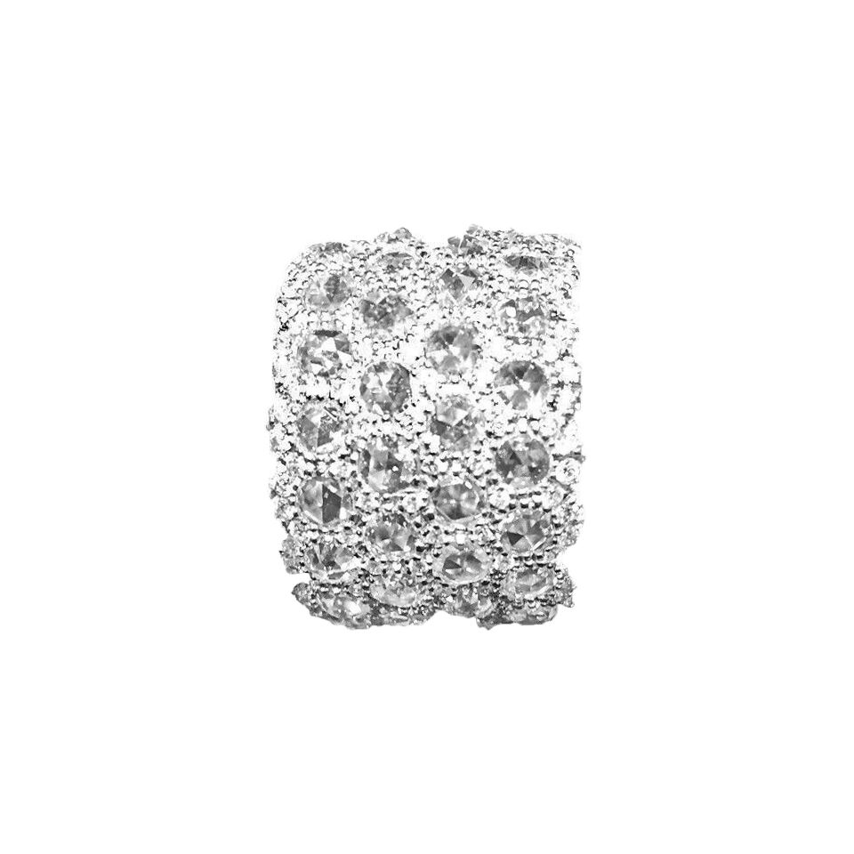 ROSE AND ROUND BRILLIANT SHAPE DIAMOND ETERNITY BAND